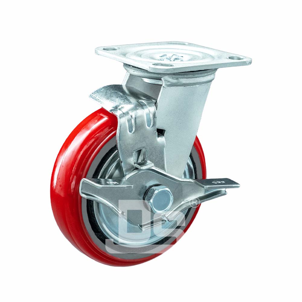 中重型脚轮聚氨酯轮刹车脚轮（DS34系列）